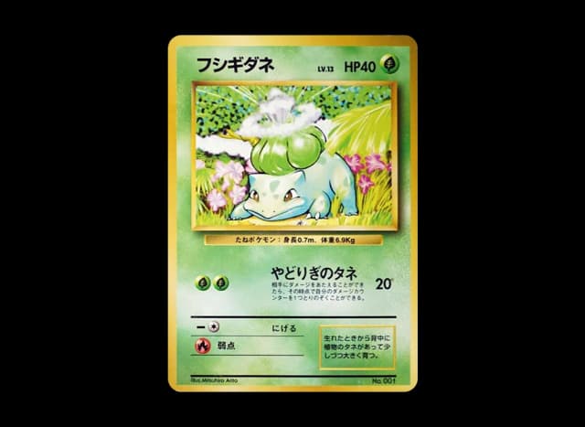 フシギダネ 初版 : 旧裏